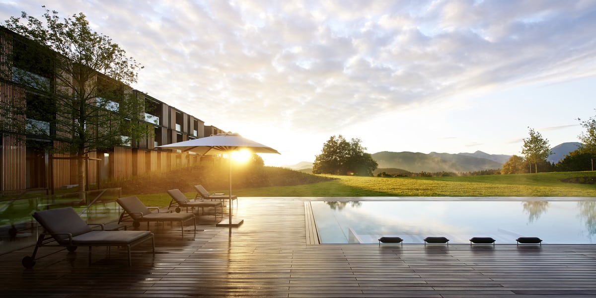 Sunrise at Lanserhof Tegernsee, possibly the best wellness cure based on F.X. Mayr medicine