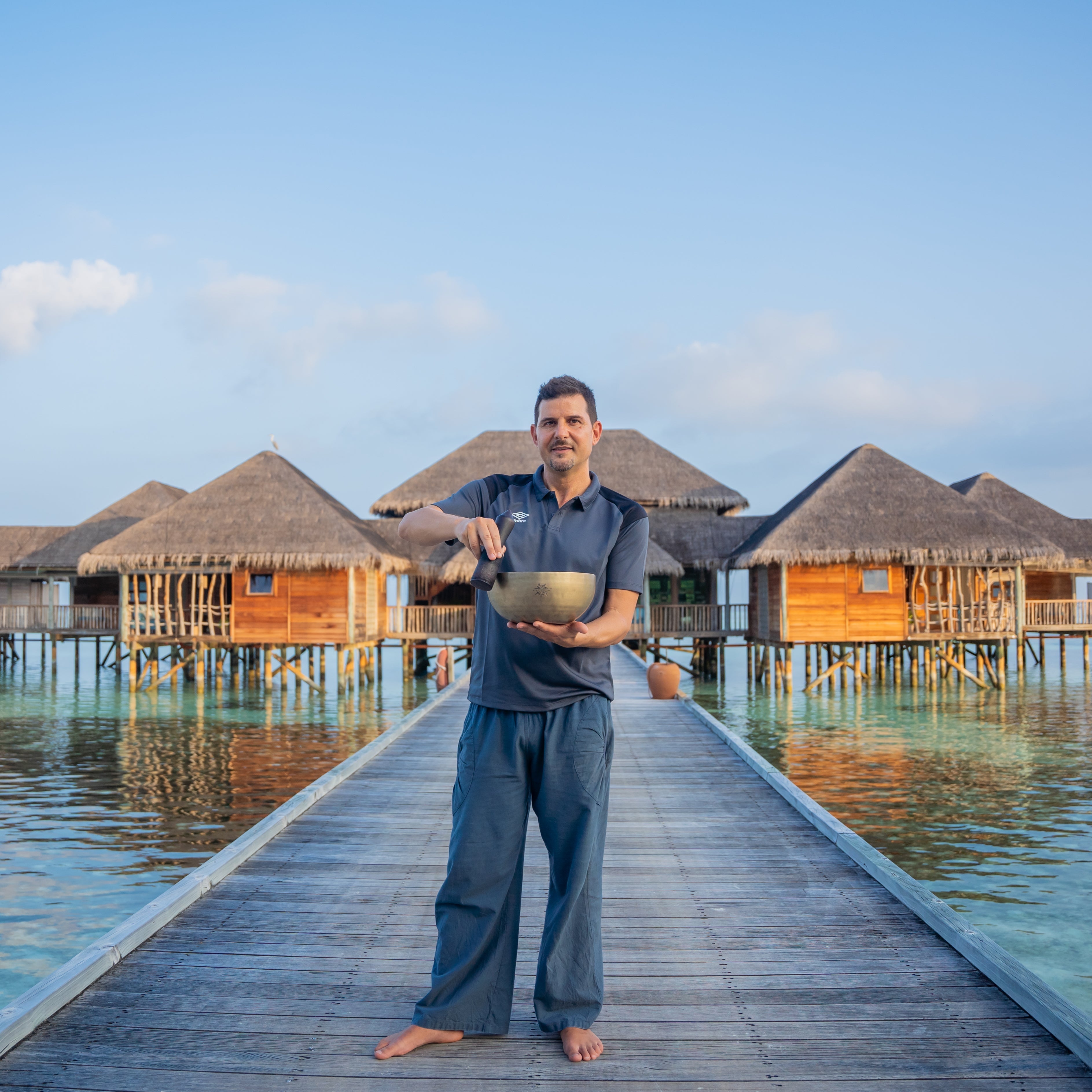 Sound Healing Alex private retreat Maldives