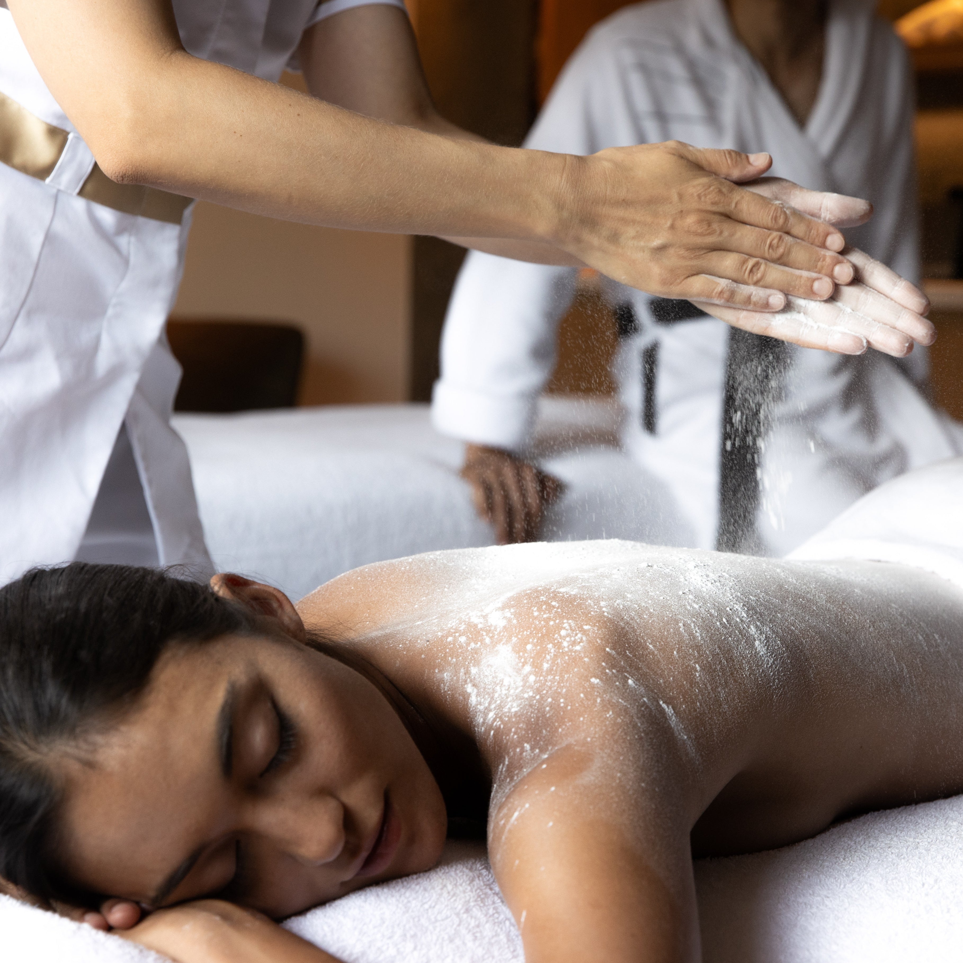 Couple massage at Royal Evian Resort