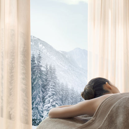Massage treatments with scenic alpine views at Lefay Dolomiti